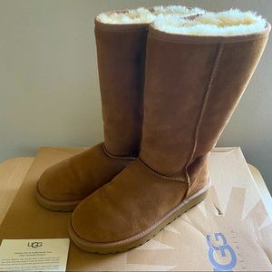 UGG classic tall boots chestnut color
